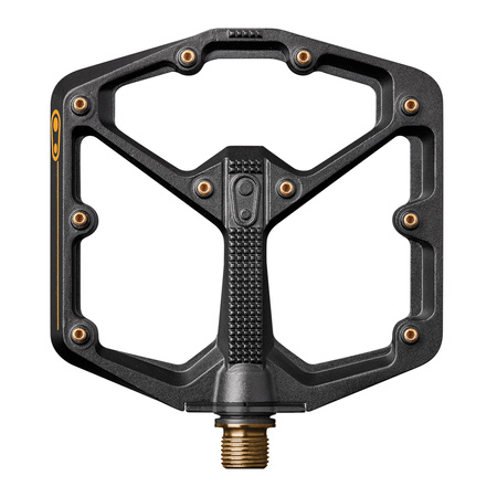 PEDAŁY ROWEROWE CRANKBROTHERS STAMP 11 LARGE BLACK GOLD (ZAWIERA DODATKOWE PINY)